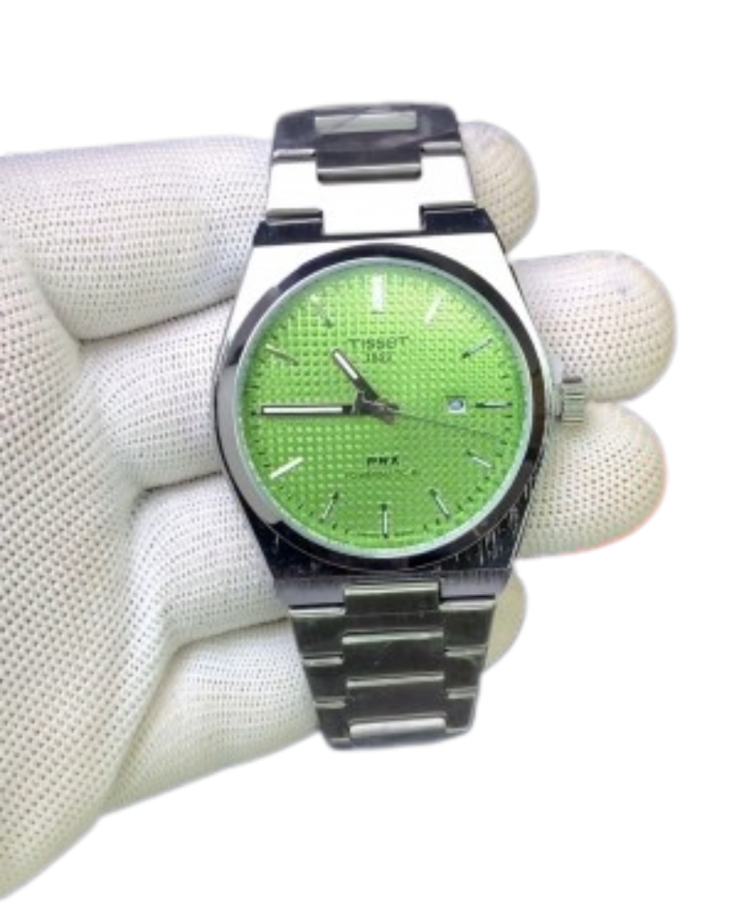 Tissot PRX Green Textured Dial – Stainless Steel Edition
