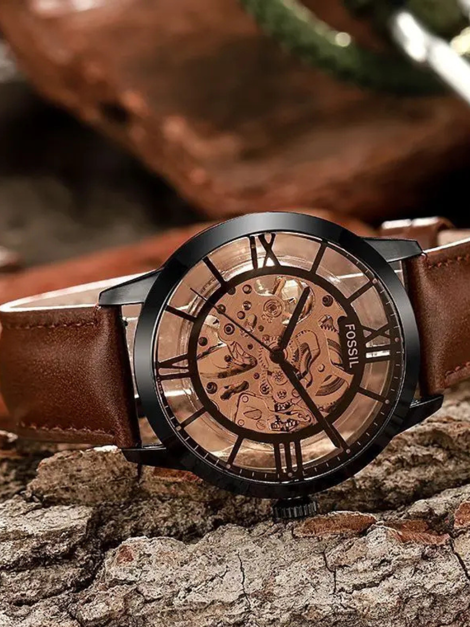 Fossil golden brown watch - Image 4