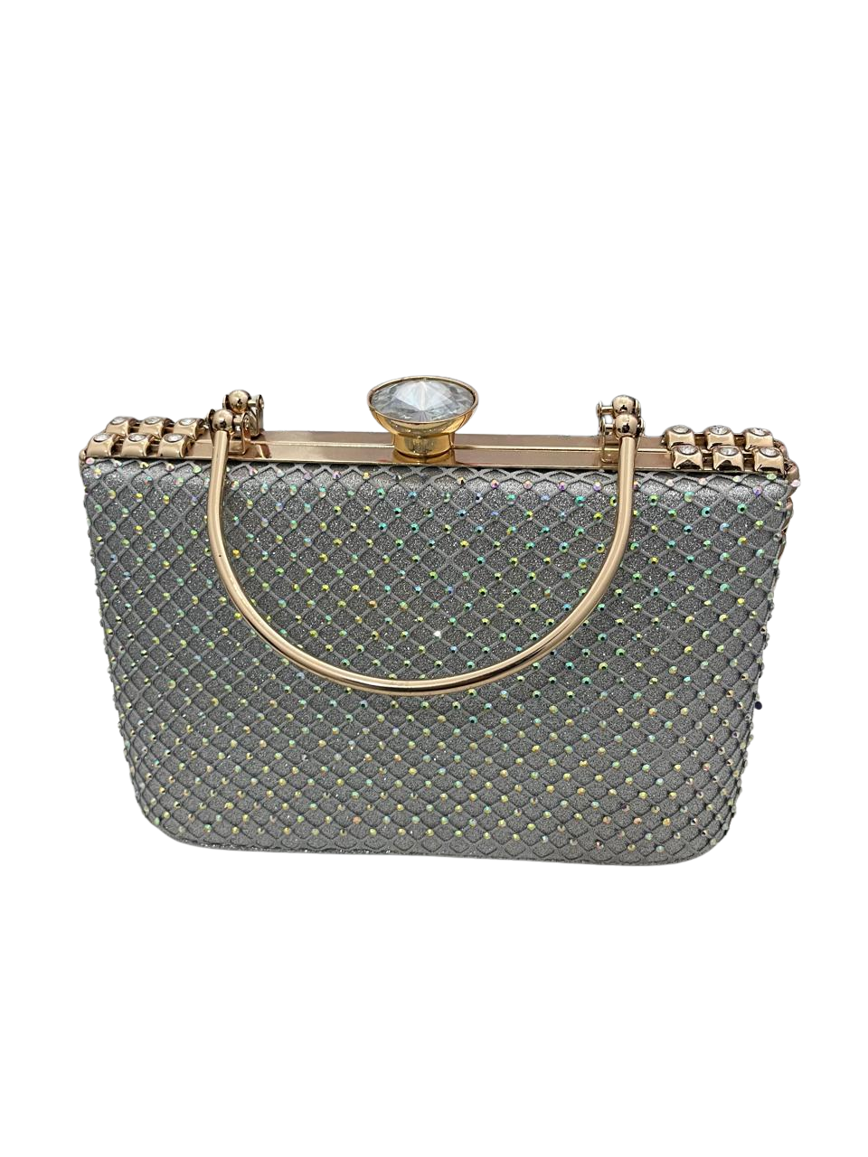 Designer Diamond-Studded Evening Clutch