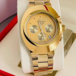 RADO Chronograph – Gold Dial, Gold Bracelet