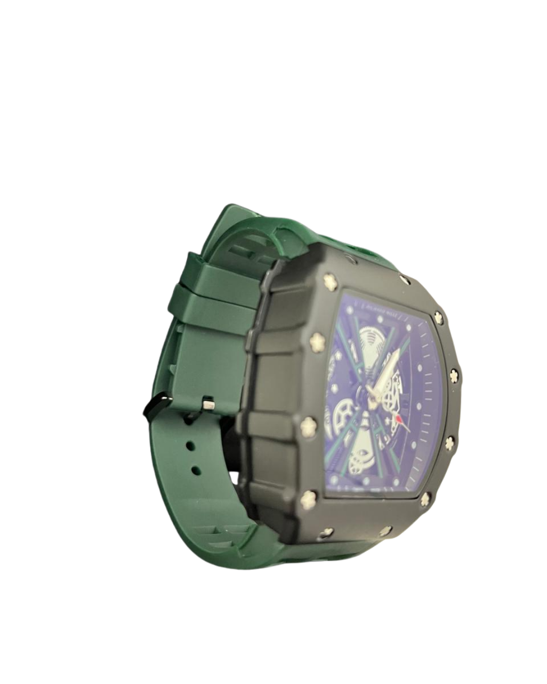 Richard Mille–style skeleton Green & Black Dial watch - Image 3