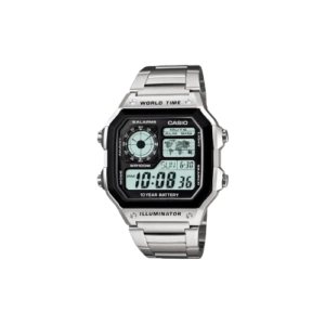 Casio illuminator Silver Metal strap