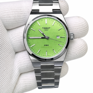 Tissot PRX Green Textured Dial – Stainless Steel Edition